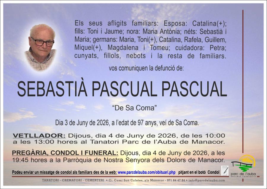 SEBASTIÀ  PASCUAL PASCUAL
