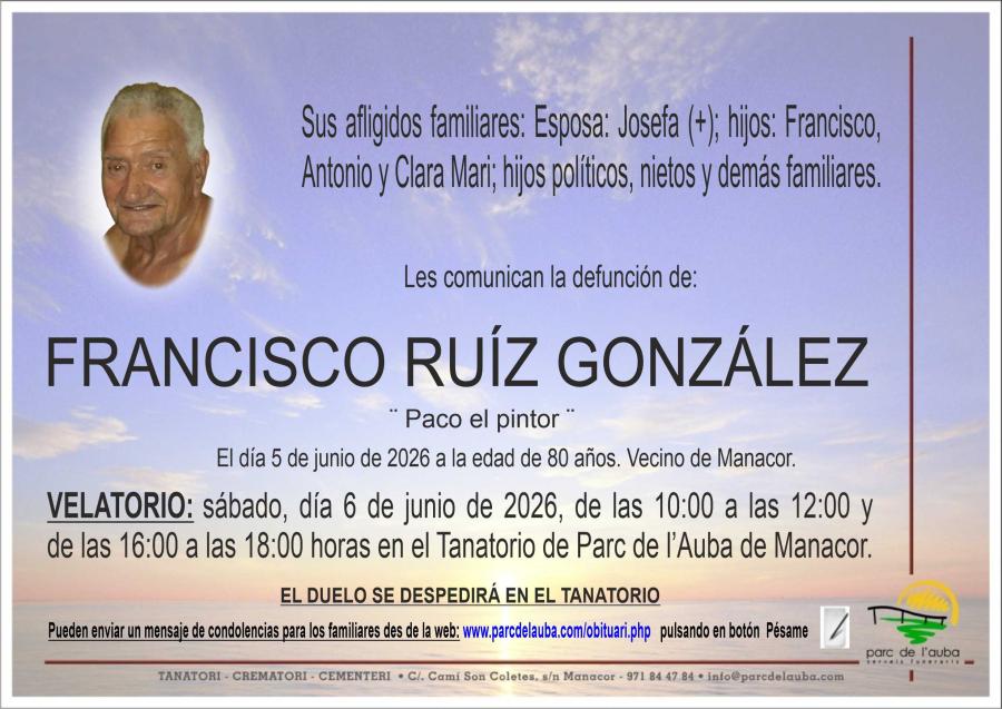 FRANCISCO RUÍZ GONZÁLEZ