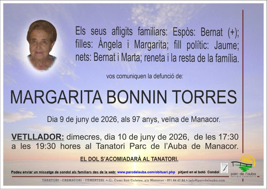 MARGARITA  BONNIN TORRES