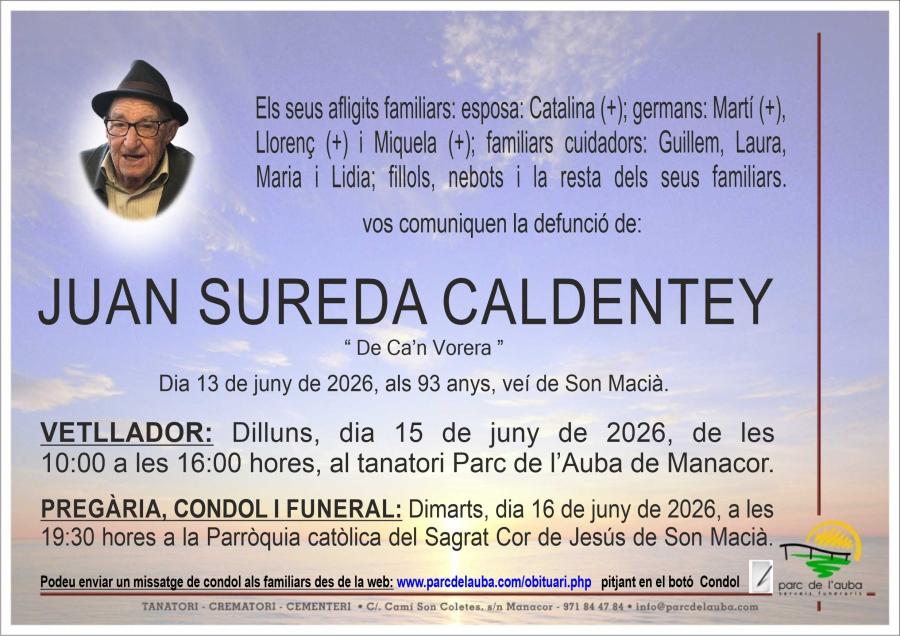 JUAN SUREDA CALDENTEY