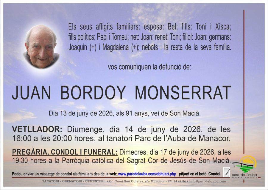 JUAN  BORDOY MONSERRAT
