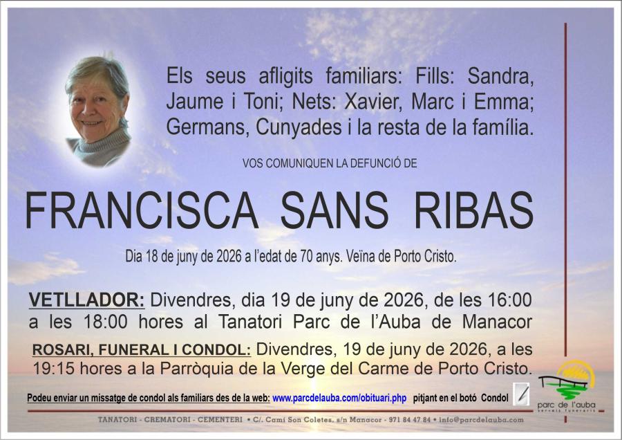 FRANCISCA SANS RIBAS