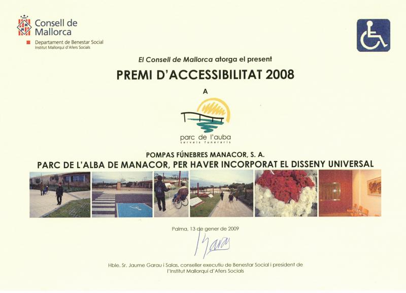PREMIO ACCESIBILIDAD CONSELL DE MALLORCA